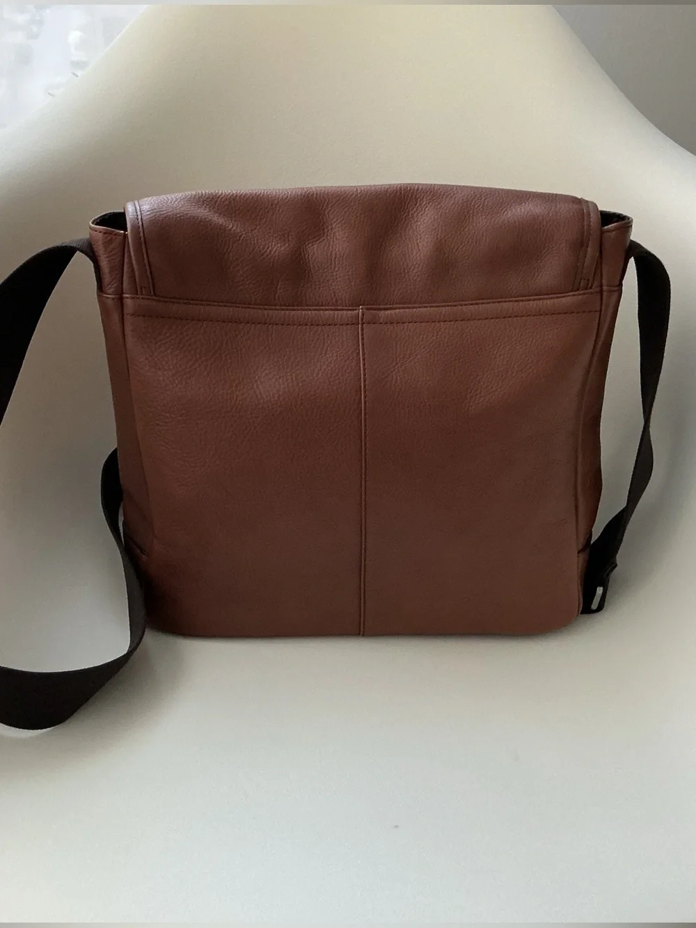Coach Camden Men's Chestnut Leather Messenger Bag with Strap ( April 2014)